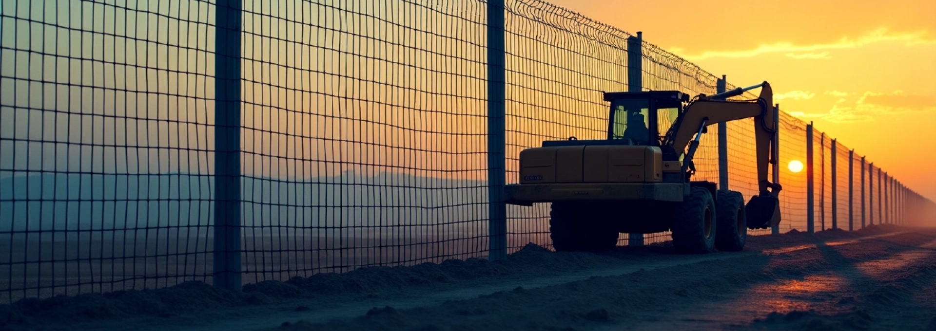 Installation de cales pour grillage rigide